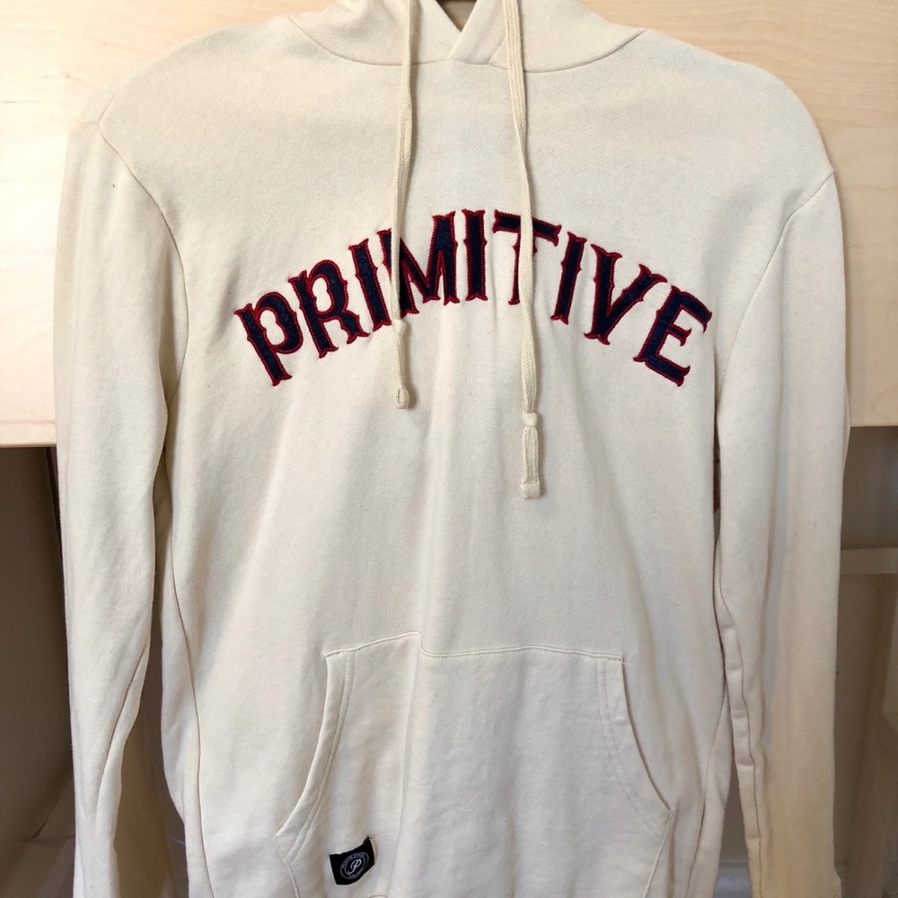 Primitive Cream/White Hoodie // Size S